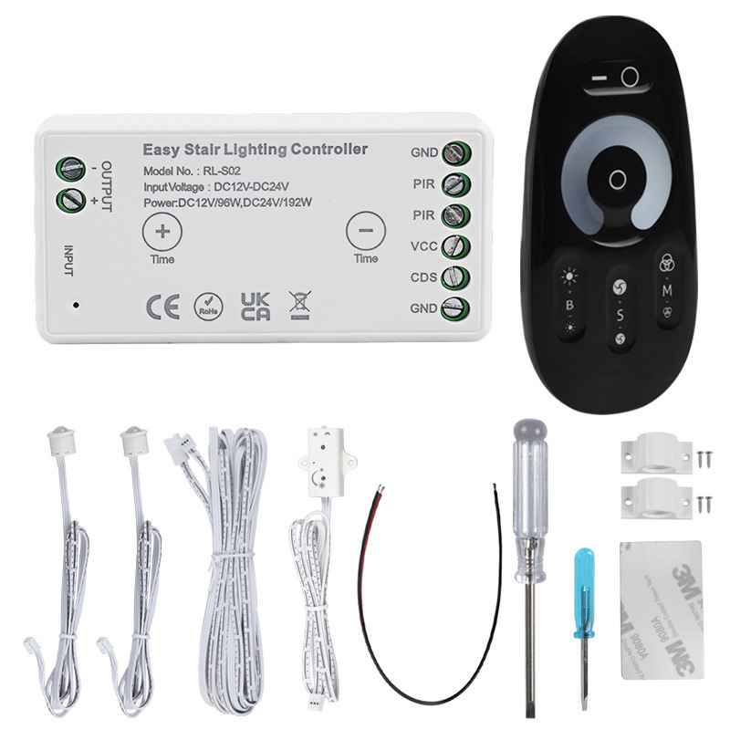 Simple Mini LED Motion Activated Step Lights Controller - Remote Optional Simple Mini LED Motion Activated Step Lights Controller - Remote Optional